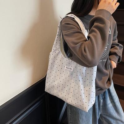 Bag Women 2025 New Lazy Wind Canvas Bag Large Capacity Shoulder Bag Portable Tote Bag