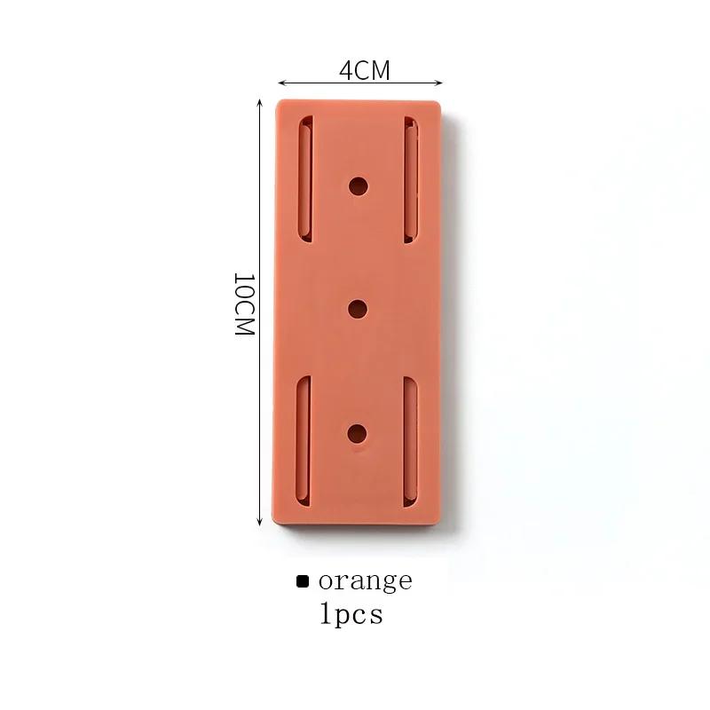 1PC Socket Paste Fixer Patch Panel Holder Wall Hanging Plug Fixing Device Punch-free Plug Multi-Purpose Hooks