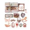 30 pcs/pack Stickers Laser hollowing out 3D Sticker DIY Decorative Scrapbook Material Collage Sticker Journal Stationery Supplie