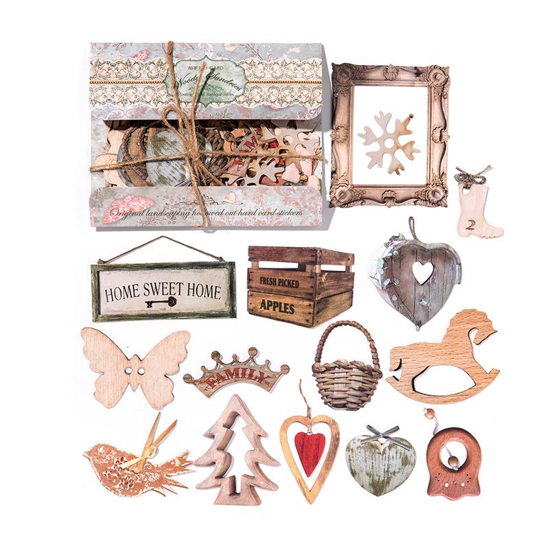 

30 pcs/pack Stickers Laser hollowing out 3D Sticker DIY Decorative Scrapbook Material Collage Sticker Journal Stationery Supplie