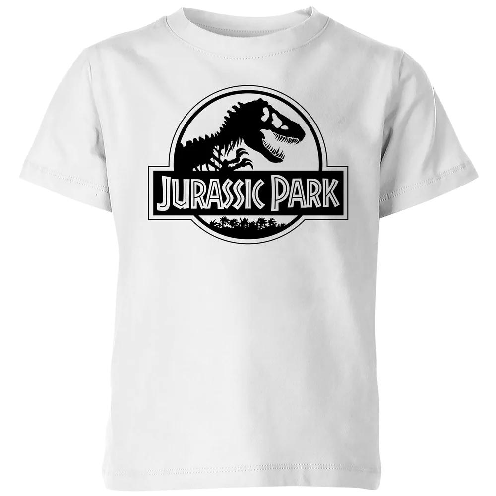 Jurassic Park Logo Kids  T-Shirt - White - 3-4 Years 110