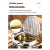 Deep Fryer Pot Japanese Tempura Deep Fryer Stainless Steel Small Frying Pot with Thermometer & Oil