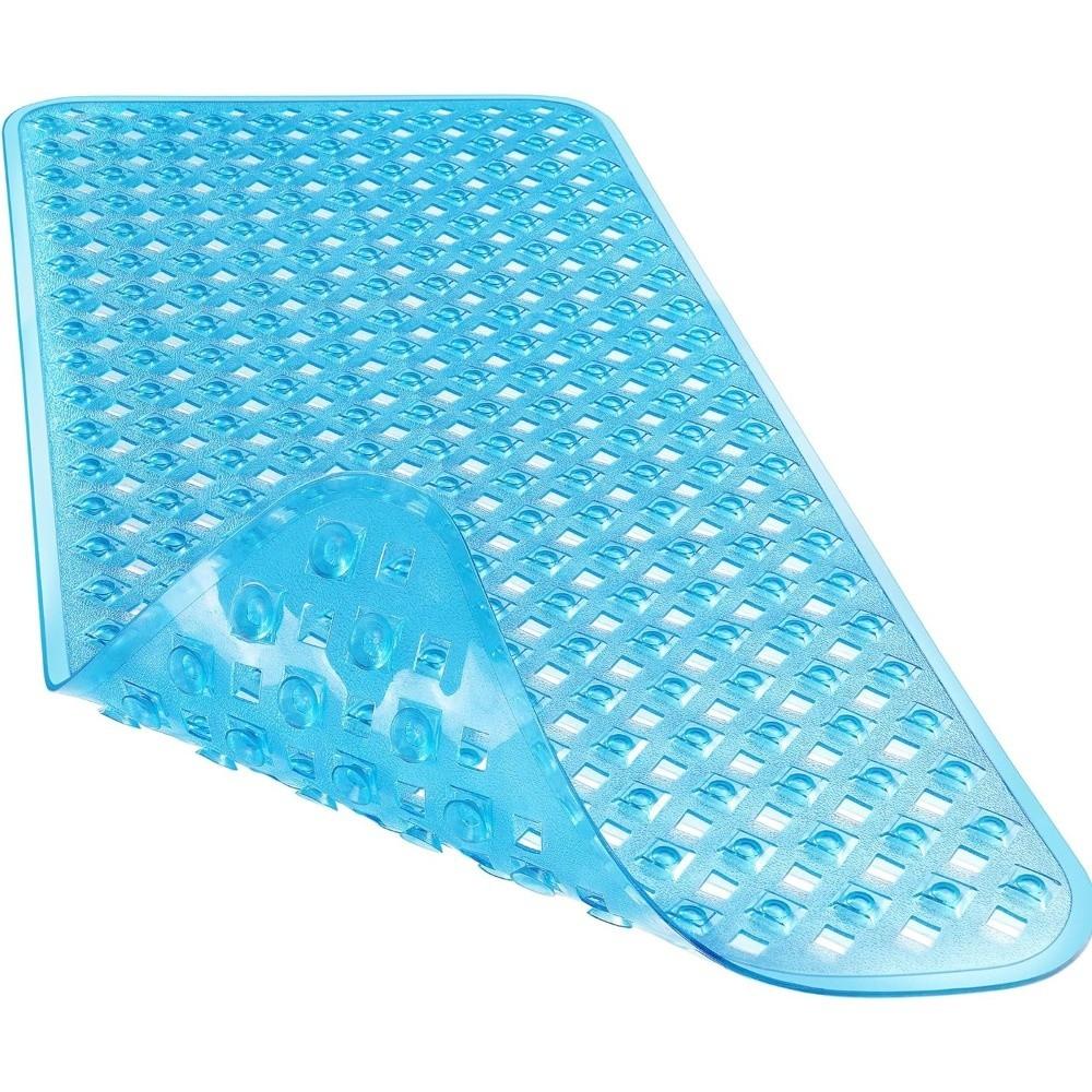 New 70x40cm Extended Bathtub Mat PVC Material Suction Cup Anti-slip Mat Water-Resistant Foldable Bathroom Mat Bathroom Use