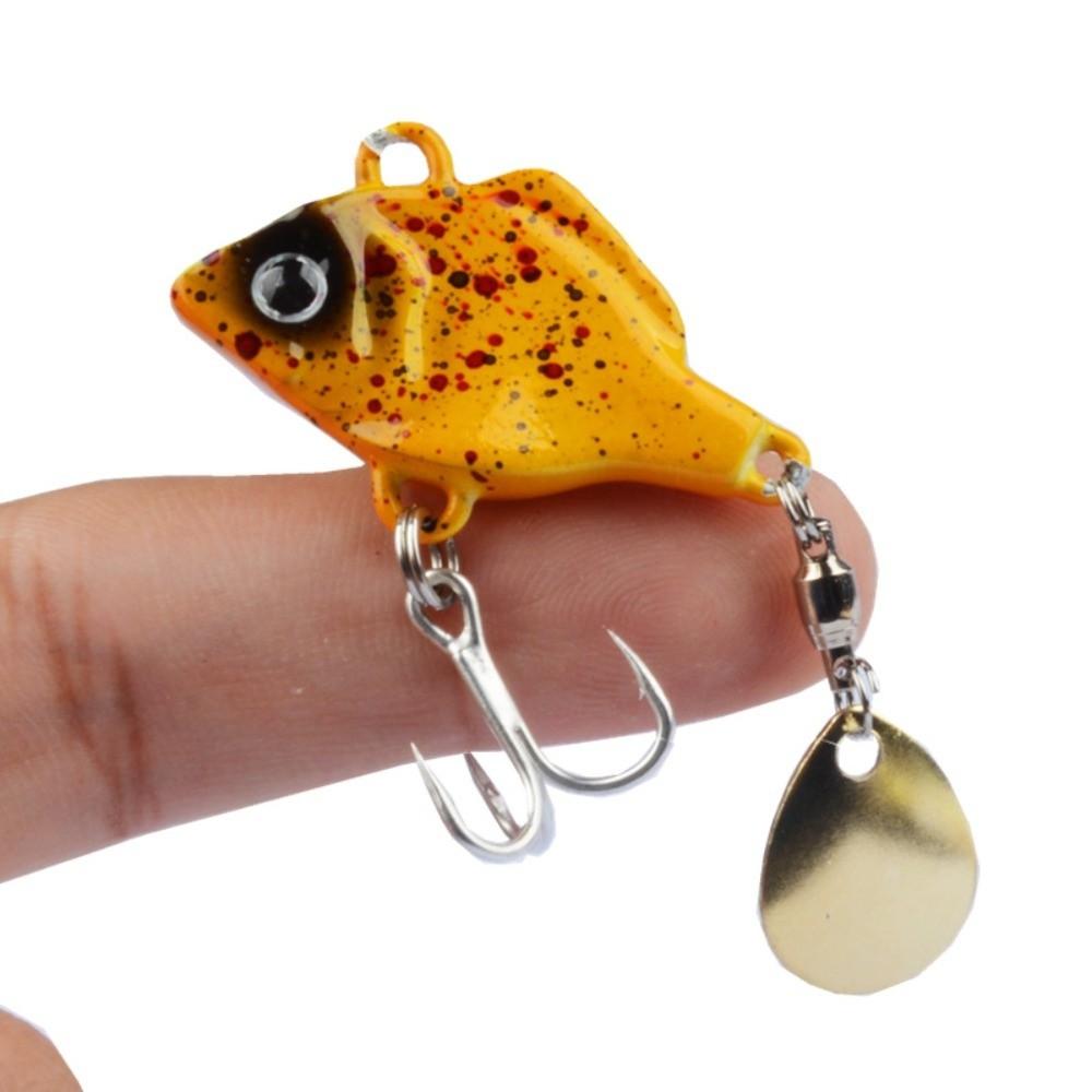 5pcs Vibration Bait Fishing Lures Kit Rotating Glitter Fishing Lures Hooks  Fishing Tool