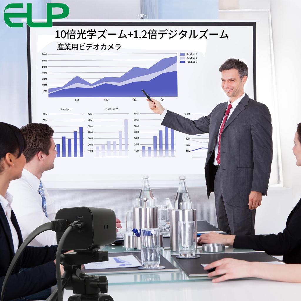 ELP 12x Zoom 4K 30fps USB Camera 1080P 60fps HDMI USB Webcam Autofocus Manual Zoom Infrared Remote Control PC Camera Church Streaming High Speed