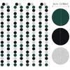Black-Green Silver Party-Decorations Garland Streamers - 52Ft Graduation 2025 Hanging Paper Banner, Soccer Party Supplies Men Boys Birthday Spring
