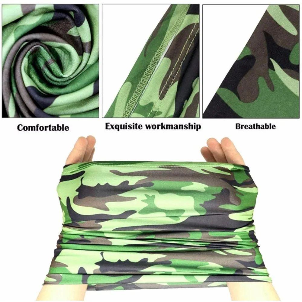 Multi-Purpose Turban Riding Scarf Cycling Bandana Men Women Neck Cover Sunscreen Ice Silk Outdoor Fishing Hiking Headwear Mask