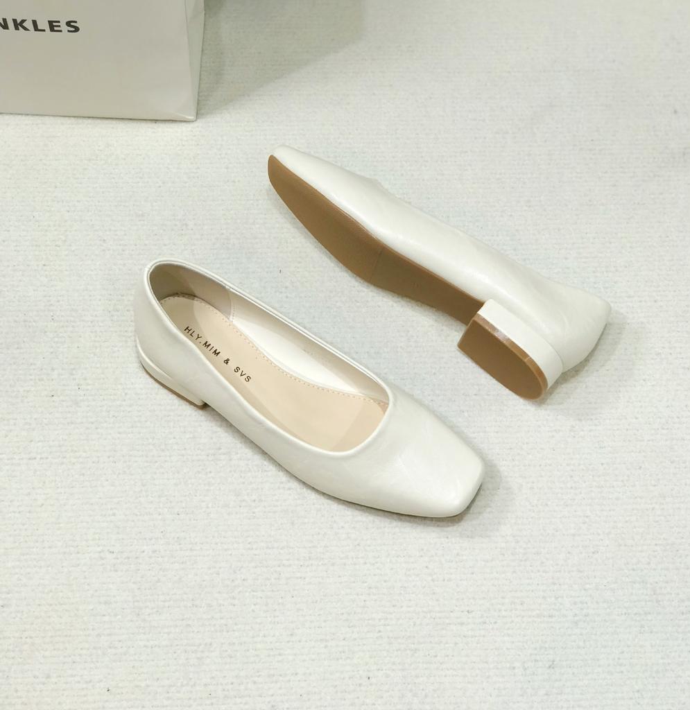 G3760-55 Französische leichte Mund Einzelschuhe neuer Herbst dicker Absatz mittlerer Absatz Einzelschuhe eckige Spitze schlichte Arbeitsplatzmode Damenschuhe