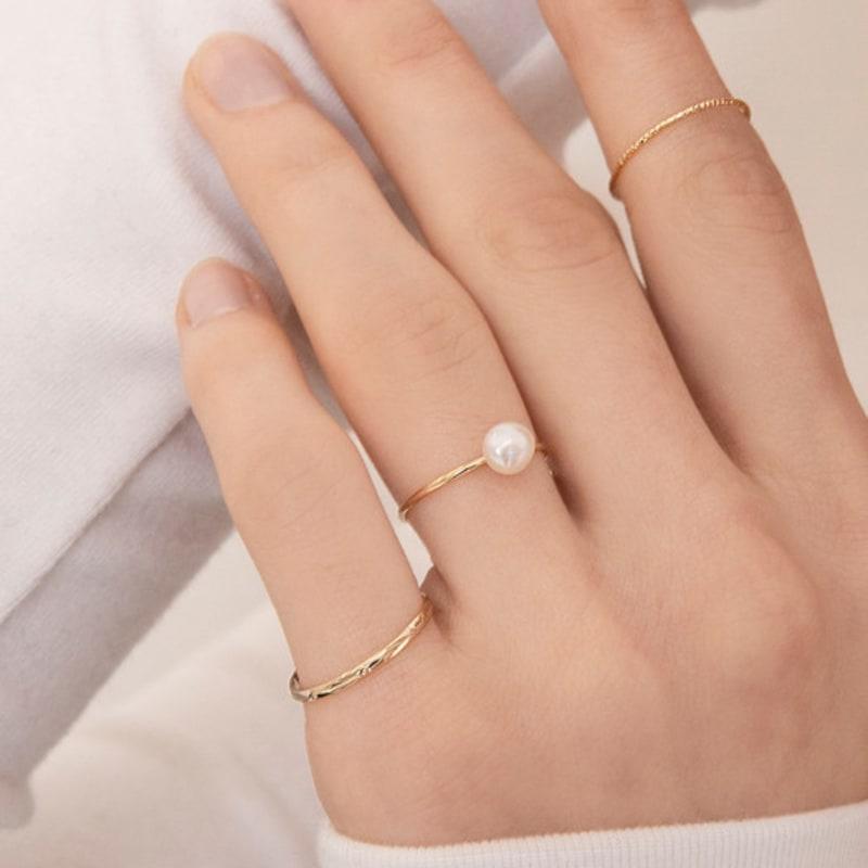 

GETMEBLING [3set] Thread Pearl Ring (R135)