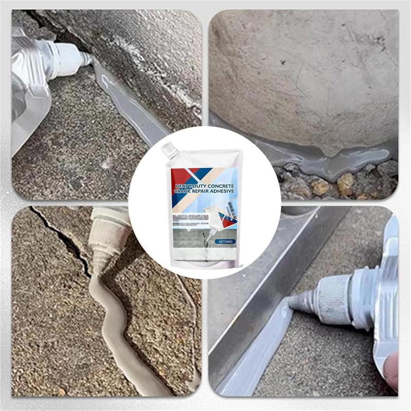 200ML Crack Filler Concrete Repair Self-Leveling High Elasticity Cement Crack Filler Waterproof Concrete Crack Filler