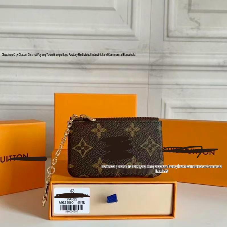 

Elegant Minimalist Leather Wallet & Key Holder with Zipper and Buckle