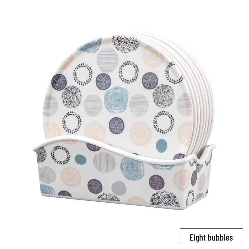 

YishuXiang Thickened Melamine Heat Insulation Coasters - 8 Pack