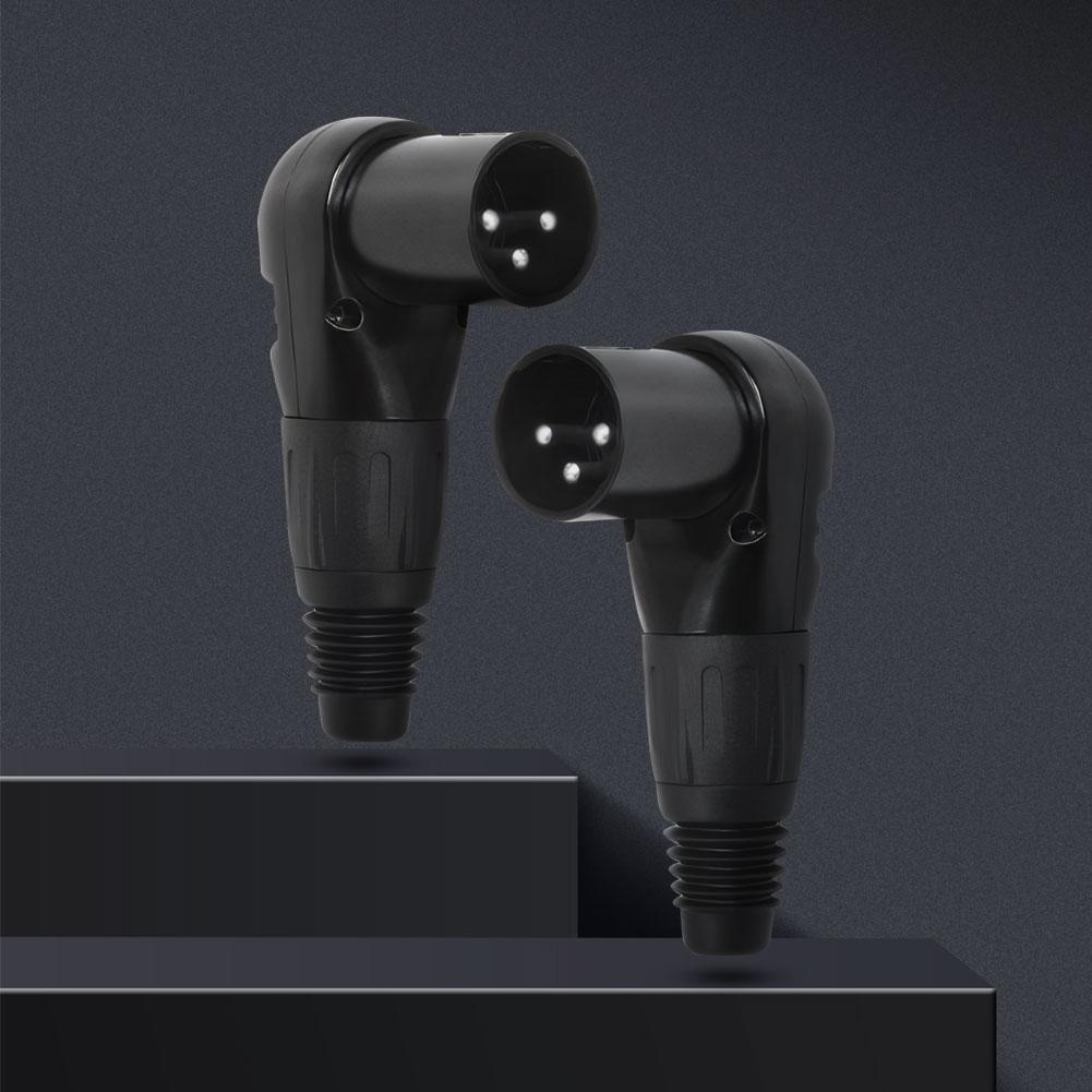 3Pin Adjustable XLR Male/Female Jack Connector Male Female Micphone Plug Audio Cable Connector Mic Speaker Audio Cable Connector