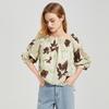 Women's Fashion Printed Short-Sleeve Blouse