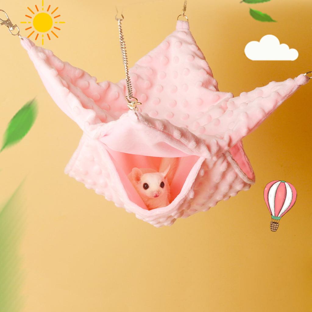 Sugar Gliders Bed Cage Hammock Small Animal Warm Bed House Cage Nest Hammock Soft Furry Bed Small Pet House