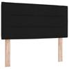 Box Spring Bed with Mattress Black 200 x 90 cm Fabric