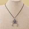 Fashion Men's Stainless Steel  Hide Rope Scorpion Chain Pendant Necklace