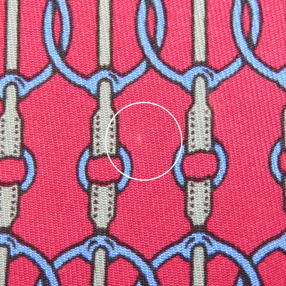 Used HERMES Tie Silk Pink Blue Business