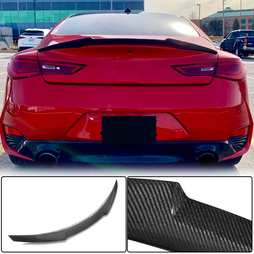Spoiler V1 (for Q60 2016-2022, Carbon) for Infiniti Q50/Q60