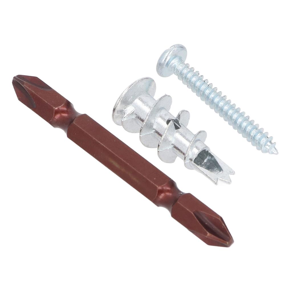 50PCS Heavy Duty Hollow Metal Wall Anchors and 50PCS Screws Zinc Alloy Self Drilling Drywall