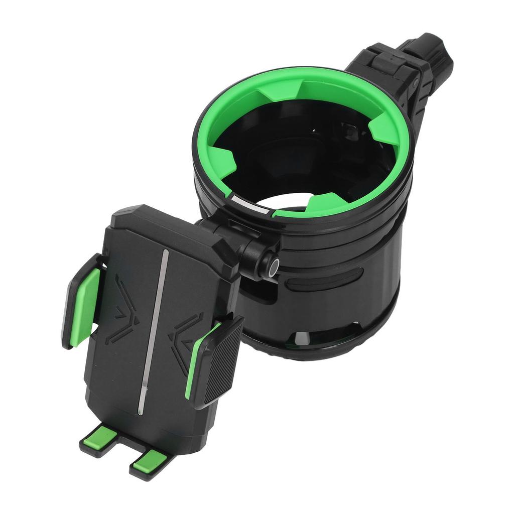 Kinderwagen-Getränkehalter mit Handyhalter 360 Grad Drehung Doppel-Becher- und Flaschenhalter Getränkehalter für Roller Fahrrad