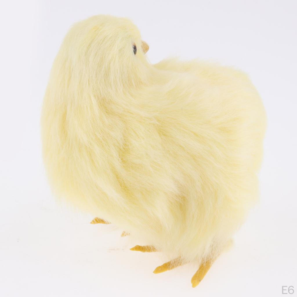 Chick Plush Animal Sound Figurine Chicken Decor Kid Teaching Toy