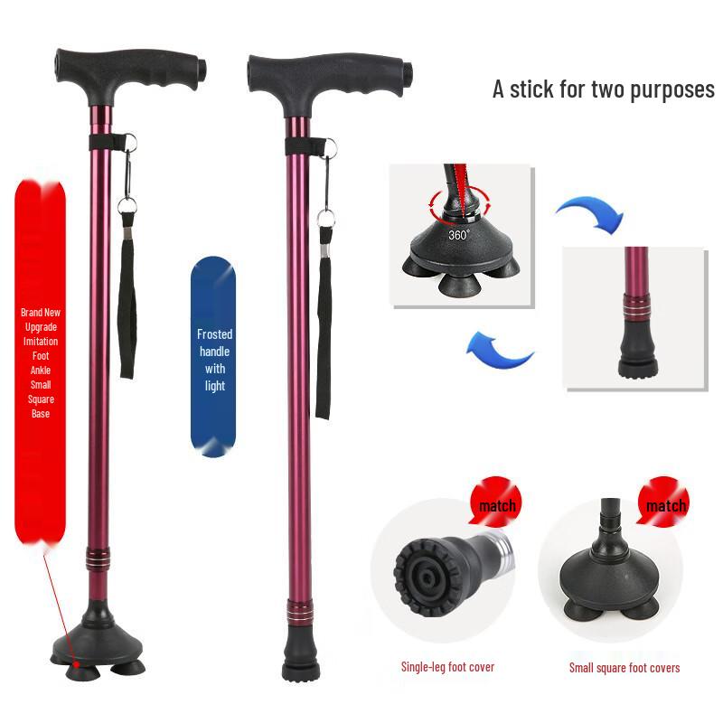 Kodenuo Four-Legged Telescopic Walking Cane