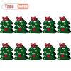 1-10PCS Felt Christmas Candy Bag Creative Holiday Gift Tote Handheld Apple Bag for Kids Party Favor Decoration for Children