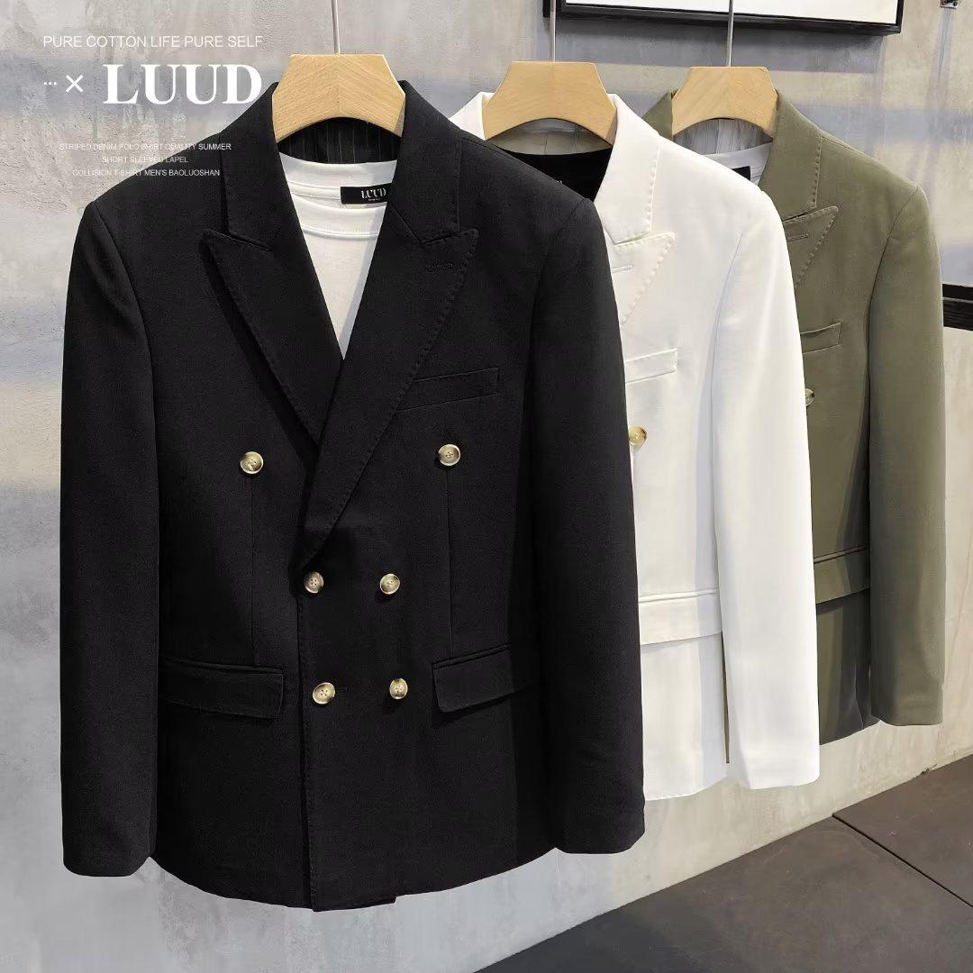 

Spring & Autumn 2022 Men s Loose Fit Suit Jacket - Trendy Korean Style Formal Business Top M чорний