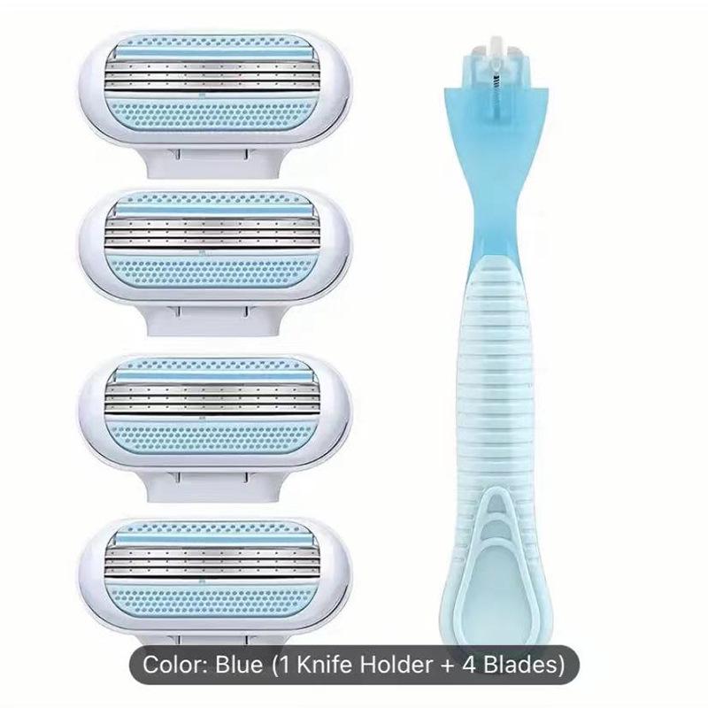 Unisex 3-Layer Manual Razor for Shaving and Hair Removal