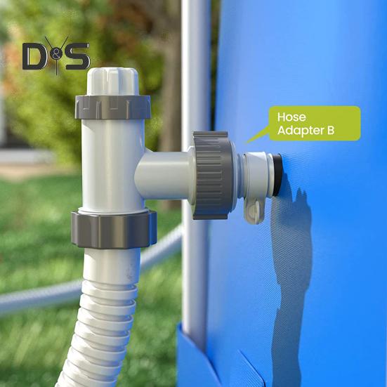 1 Set Replacement Hose Adapter Reusable Pool Hose Connector Durable Threaded Connection Pump Swimming Pool Parts