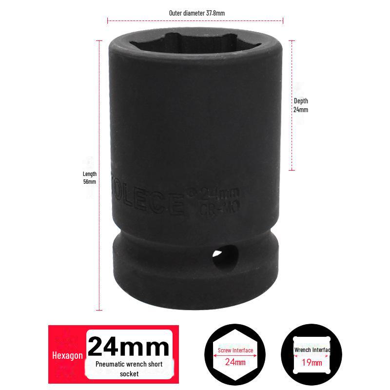 Tolis Heavy-Duty 3/4 Series Pneumatic Hex Socket Wrench for 17-41mm Tires