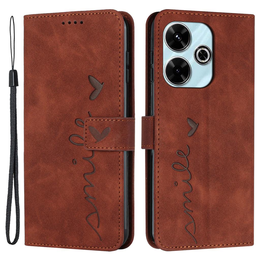 For Xiaomi Redmi 13 5G/13 4G/Note 13R 5G/Poco M6 4G Case Wallet Imprinted PU Leather Phone Stand Cover