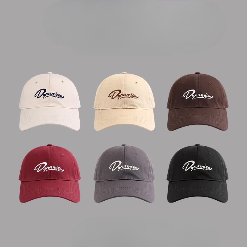 New Big Head Hat for Women with Half Hard Baseball Cap Couple Versatile Face Showing Small Baseball Hat for Men