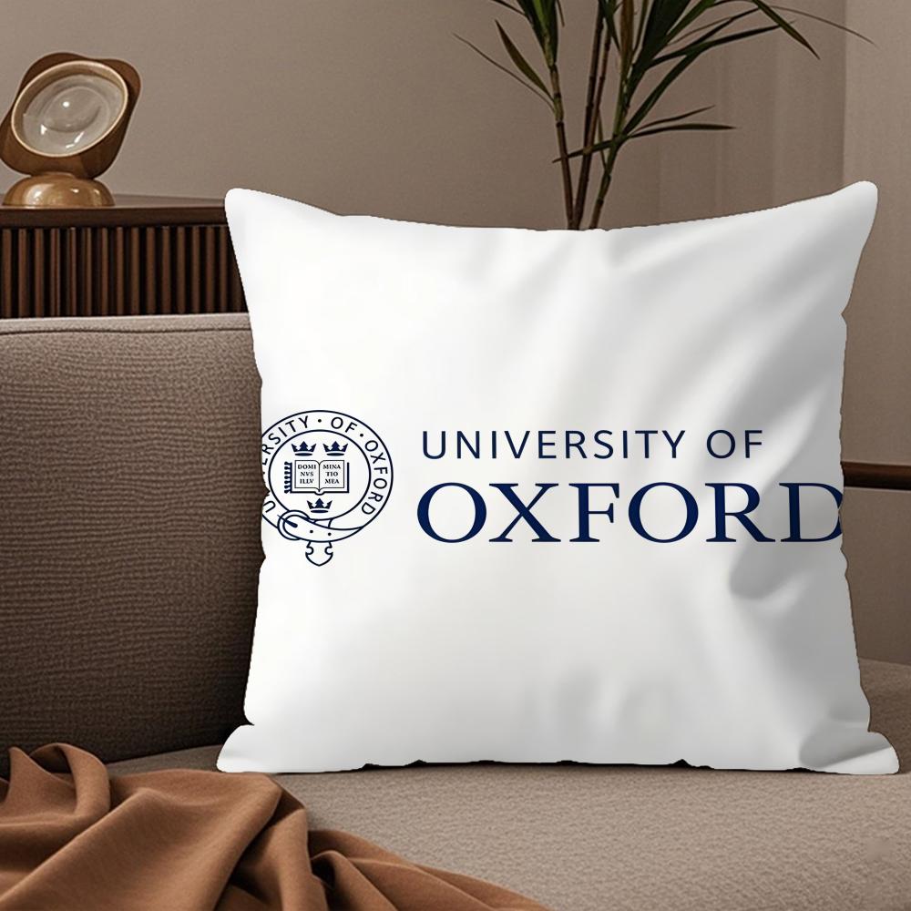 University Of O-Oxford Pillow Case Silky Elegant Comfort Sofa Bed Invisible Zipper Peach skin 18*18(CM)-1Pcs