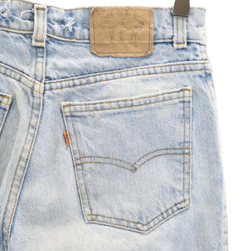 Levi's 80s 40752-0214 Old USA Made Orange Tab Denim Pants W28 Blue Men's Used