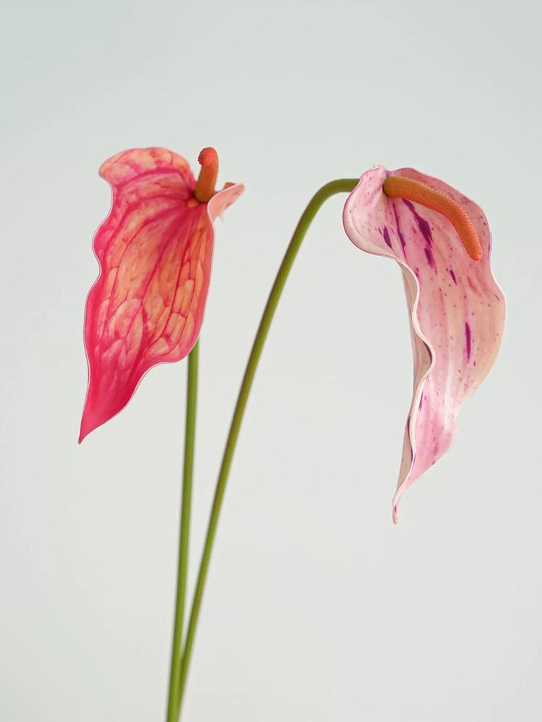 Anthurium Artificial Flowers  High Quality Artificial Anthurium Plant Wedding Home Decoration Party Floral Arrangement Wedding