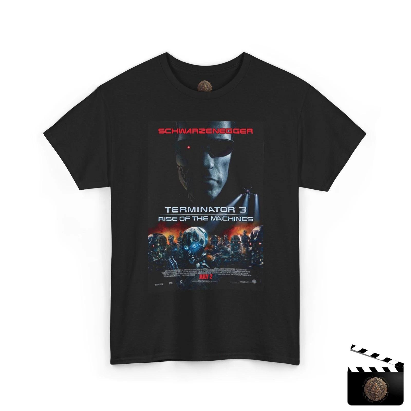 Terminator 3 Rise Of The Machines Movie Poster T shirt For Men & Women M