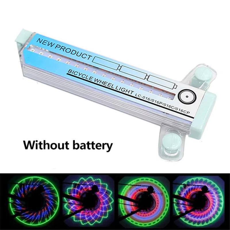 32LED Bicycle Wheel Spoke Light Colorful Mountain Road Bike Spoke Safety Warning Signal Lamp Without Battery Cycling Accessories