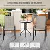 Three-Piece Outdoor Garden Set - Light Grey