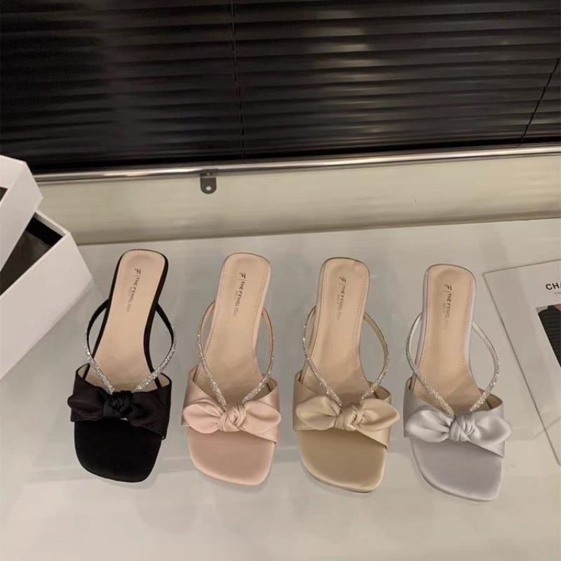 Fashion Fashionable Rome Flat Bottom Women's Sandals Summer New Popular Arrival Gentle Style Outerwear Slippers Half Slippers for Women