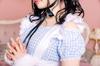 Clearstone Lyrical Palette Cosplay Halloween Gingham Cat Maid Women's Blue