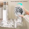 Bathroom Storage Rack with Hooks Transparent Wall-mounted Punch-free Self-adhesive Great Load Bearing Anti-slip Cosmetic Toothpaste Sink Oaganizer