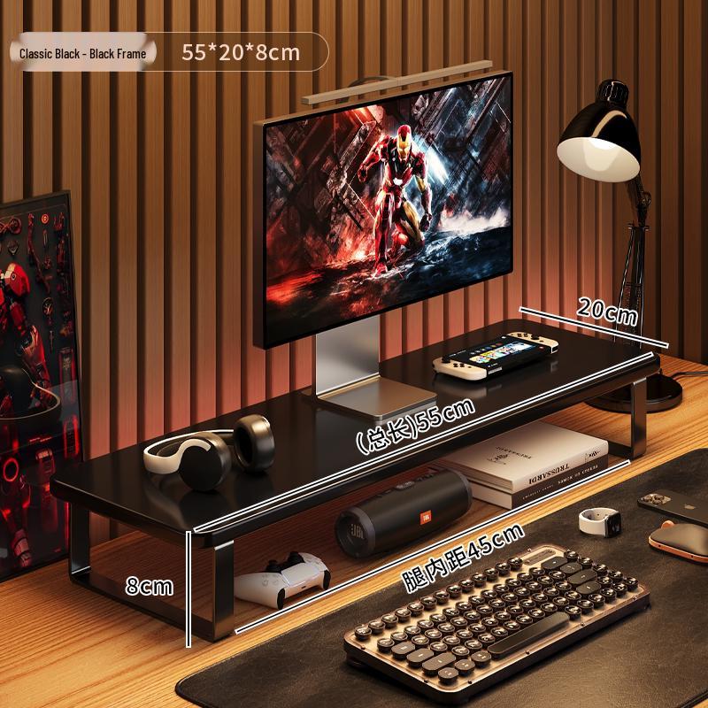 Gaming Desktop & Monitor Stand with Storage