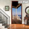 76Style 77/90cm Self-Adhesive Door Stickers Removable Wall Sticker Scenery Wallpaper Stone Stair Murals for Doors Modern Home Decor