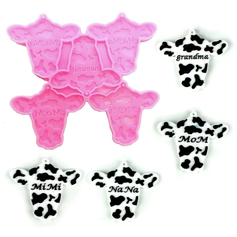 Crystal Epoxy Mold Silicone Mold for Pendant Cow Head Shape Craft Mold Silicone Mould Jewelry Making Tool