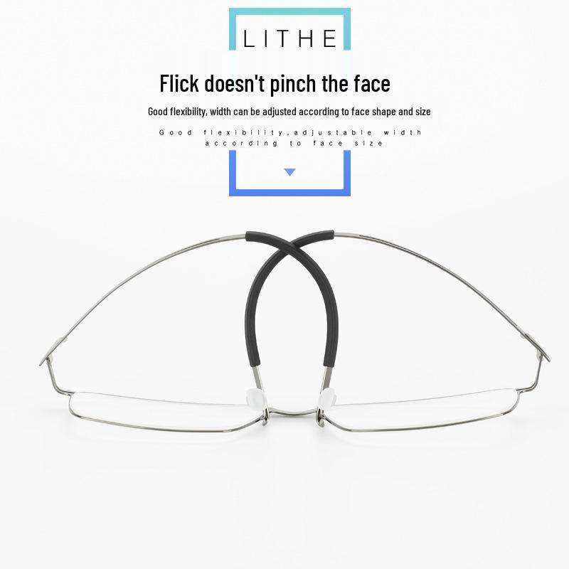 2023 Ultra-Lightweight Screwless Steel Square Myopia Glasses for Small Faces