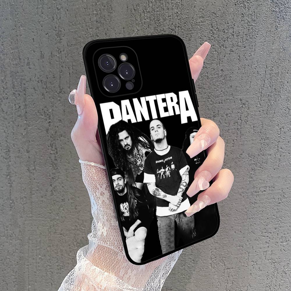 

1PC Classic Vintage P-pantera Band Phone Case For IPhone 16 15 14 11 12 13 Mini Pro XS Max Cover 6 7 8 Plus X Funda Shell For iPhone 15