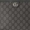 Gucci Ophidia Vintage Logo Double G Canvas And Leather Clutch Men Clutch Black Gray 760243-UULBN-1244