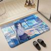 Game G Blue Archive Floor Mat Eco  Flannel Doormat Non Slip Odorless Indoor Floor Rug Soft Short Plush Home Mat